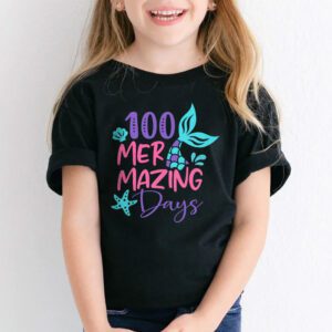 100 Days of School 100 Mermazing Days of School Mermaid T Shirt 1