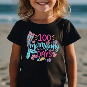 100 Days of School 100 Mermazing Days of School Mermaid T Shirt 2 2