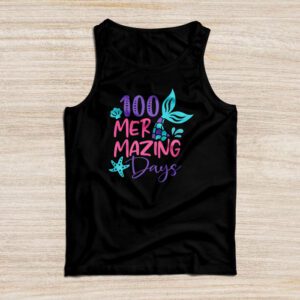 100 Days of School 100 Mermazing Days of School Mermaid Tank Top