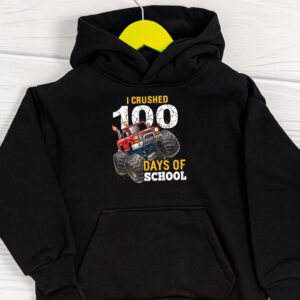 100 Days of School Monster Truck 100th Day of School Boys Hoodie 1 100 Days of School Monster Truck 100th Day of School Boys Hoodie 1 9