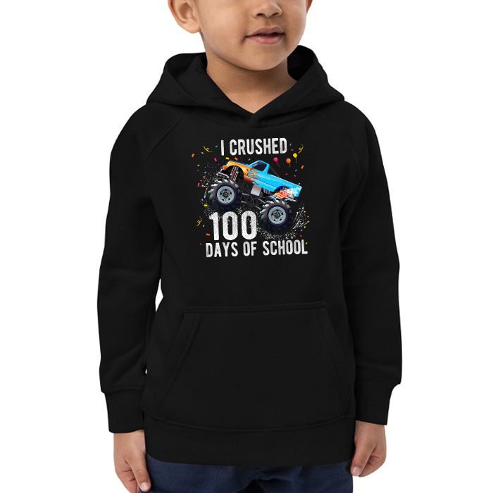 100-Days-of-School-Monster-Truck-100th-Day-of-School-Boys-Hoodie-2 100 Days of School Monster Truck 100th Day of School Boys Hoodie 2 13