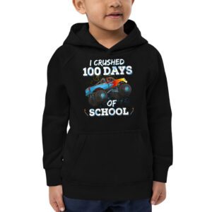 100 Days of School Monster Truck 100th Day of School Boys Hoodie 2 100 Days of School Monster Truck 100th Day of School Boys Hoodie 2 15