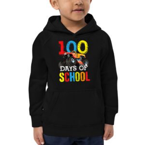 100 Days of School Monster Truck 100th Day of School Boys Hoodie 2