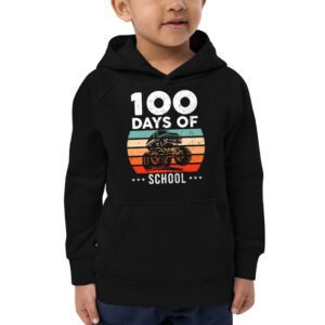 100 Days of School Monster Truck 100th Day of School Boys Hoodie 2 4