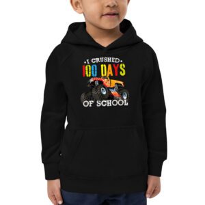 100 Days of School Monster Truck 100th Day of School Boys Hoodie 2 6
