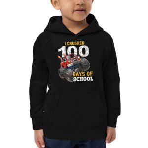 100 Days of School Monster Truck 100th Day of School Boys Hoodie 2 100 Days of School Monster Truck 100th Day of School Boys Hoodie 2 9