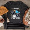 100 Days of School Monster Truck 100th Day of School Boys Longsleeve Tee