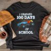 100 Days of School Monster Truck 100th Day of School Boys Longsleeve Tee