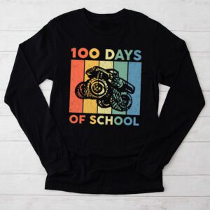 100 Days of School Monster Truck 100th Day of School Boys Longsleeve Tee 2 1