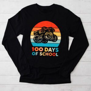 100 Days of School Monster Truck 100th Day of School Boys Longsleeve Tee 2 2