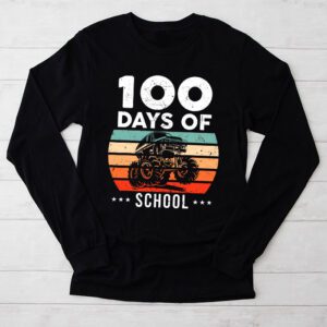 100 Days of School Monster Truck 100th Day of School Boys Longsleeve Tee 2 4