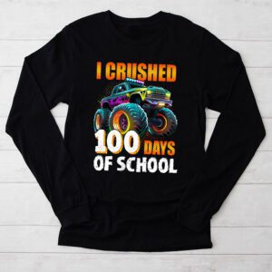 100 Days of School Monster Truck 100th Day of School Boys Longsleeve Tee 2 6