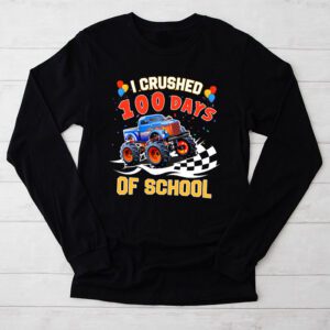 100 Days of School Monster Truck 100th Day of School Boys Longsleeve Tee 2 8