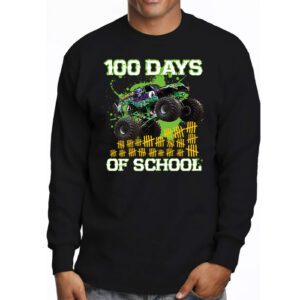 100 Days of School Monster Truck 100th Day of School Boys Longsleeve Tee 3 3