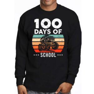 100 Days of School Monster Truck 100th Day of School Boys Longsleeve Tee 3 4