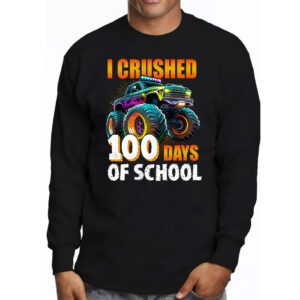 100 Days of School Monster Truck 100th Day of School Boys Longsleeve Tee 3 6