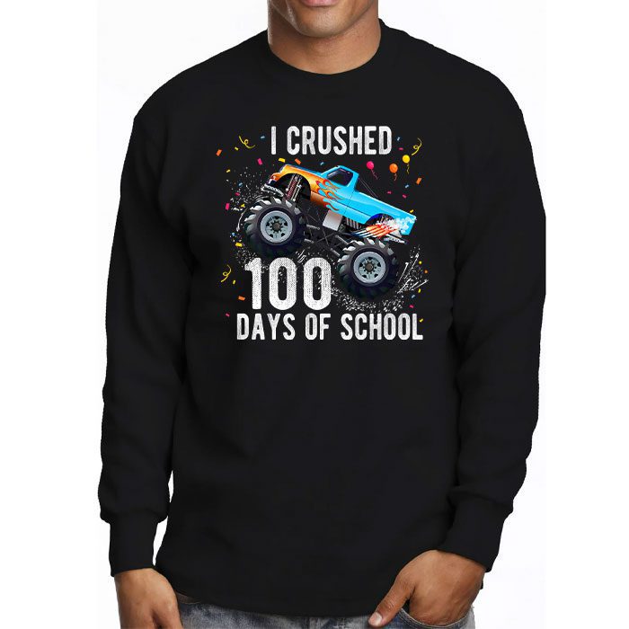 100-Days-of-School-Monster-Truck-100th-Day-of-School-Boys-Longsleeve-Tee-3 100 Days of School Monster Truck 100th Day of School Boys Longsleeve Tee 3 7