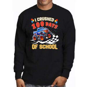 100 Days of School Monster Truck 100th Day of School Boys Longsleeve Tee 3 8