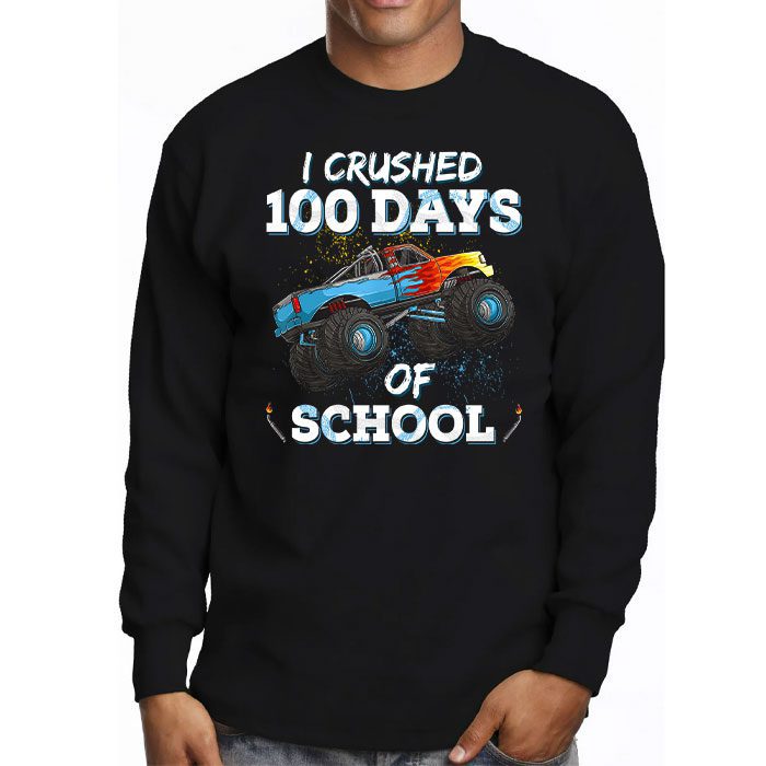 100-Days-of-School-Monster-Truck-100th-Day-of-School-Boys-Longsleeve-Tee-3 100 Days of School Monster Truck 100th Day of School Boys Longsleeve Tee 3 9