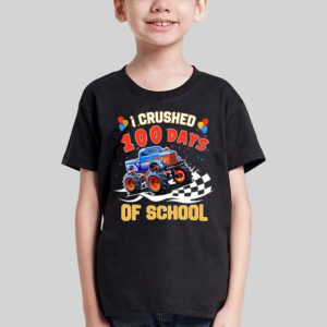 100 Days of School Monster Truck 100th Day of School Boys T Shirt 1 11