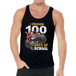 100 Days of School Monster Truck 100th Day of School Boys T Shirt 1 4