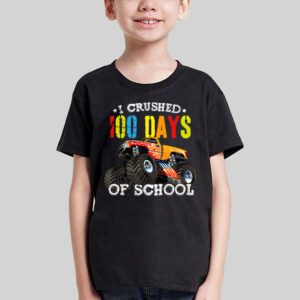 100 Days of School Monster Truck 100th Day of School Boys T Shirt 1 7