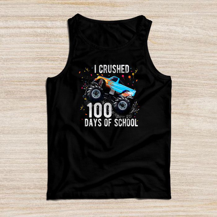 100-Days-of-School-Monster-Truck-100th-Day-of-School-Boys-Tank-Top 100 Days of School Monster Truck 100th Day of School Boys Tank Top