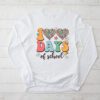 100 Days of School Retro Disco Hearts 100th Day of School Longsleeve Tee