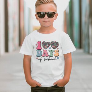 100 Days of School Retro Disco Hearts 100th Day of School T Shirt 2 4