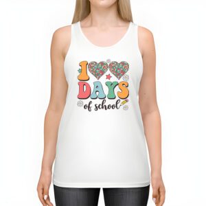 100 Days of School Retro Disco Hearts 100th Day of School Tank Top 2 1