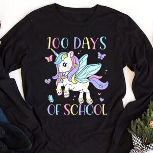 100 Days of School Unicorn Girls Teacher 100th Day of School Longsleeve Tee 1 100 Days of School Unicorn Girls Teacher 100th Day of School Longsleeve Tee 1 1