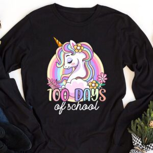 100 Days of School Unicorn Girls Teacher 100th Day of School Longsleeve Tee 1 100 Days of School Unicorn Girls Teacher 100th Day of School Longsleeve Tee 1