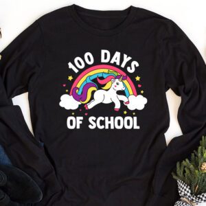 100 Days of School Unicorn Girls Teacher 100th Day of School Longsleeve Tee 1 100 Days of School Unicorn Girls Teacher 100th Day of School Longsleeve Tee 1 4