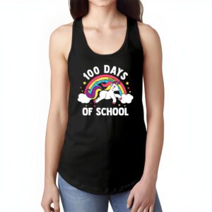 100 Days of School Unicorn Girls Teacher 100th Day of School T Shirt 1 4