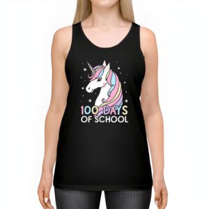 100 Days of School Unicorn Girls Teacher 100th Day of School T Shirt 2 2