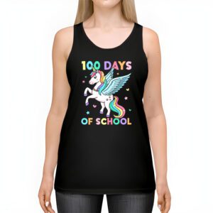 100 Days of School Unicorn Girls Teacher 100th Day of School T Shirt 2 3