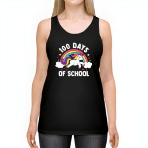 100 Days of School Unicorn Girls Teacher 100th Day of School T Shirt 2 4