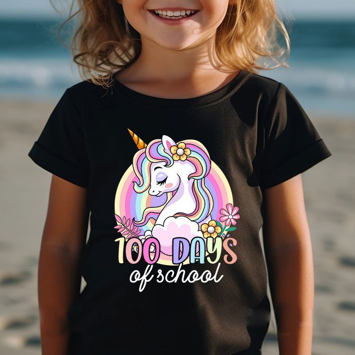 100-Days-of-School-Unicorn-Girls-Teacher-100th-Day-of-School-T-Shirt-2 100 Days of School Unicorn Girls Teacher 100th Day of School T Shirt 2 5