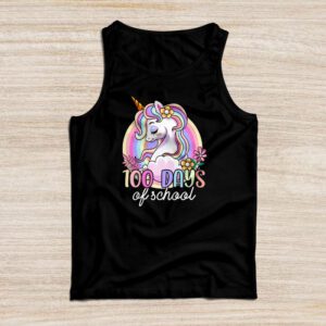 100 Days of School Unicorn Girls Teacher 100th Day of School T-Shirt