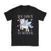100 Days of School Unicorn Girls Teacher 100th Day of School T-Shirt