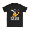 100th Day Of School 100 Days Smarter Books Space Lover Gift T-Shirt