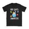 100th Day Of School 100 Days Smarter Books Space Lover Gift T-Shirt