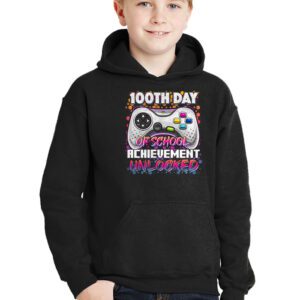 100th Day Of School Achievement Unlocked Video Game Kids Hoodie 3 100th Day Of School Achievement Unlocked Video Game Kids Hoodie 3 5