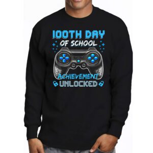 100th Day Of School Achievement Unlocked Video Game Kids Longsleeve Tee 3 2