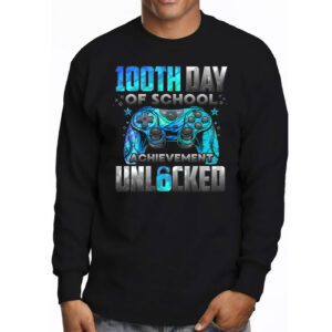 100th Day Of School Achievement Unlocked Video Game Kids Longsleeve Tee 3 6