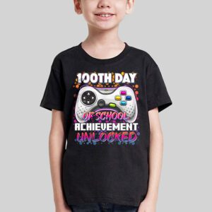 100th Day Of School Achievement Unlocked Video Game Kids T-Shirt 1 100th Day Of School Achievement Unlocked Video Game Kids T Shirt 1 5