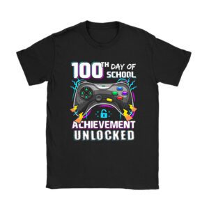 100th Day Of School Achievement Unlocked Video Game Kids T-Shirt