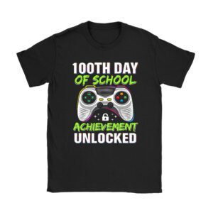 100th Day Of School Achievement Unlocked Video Game Kids T-Shirt