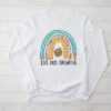 100th Day Of School Teacher 100 Days Brighter Rainbow Longsleeve Tee