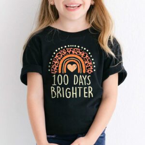 100th Day Of School Teacher 100 Days Brighter Rainbow T Shirt 1 3